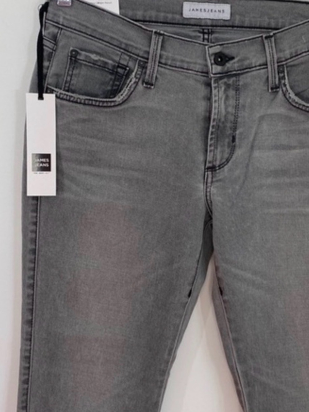 James‎ Jeans NWT 30 Gray Ankle Ciggy Cigarette Jeans Distressed